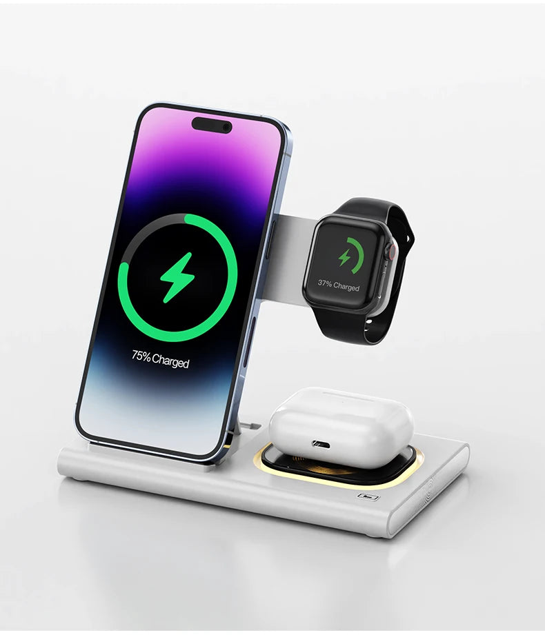 Wireless Charger Stand Pad 3 in 1