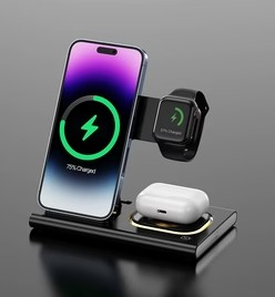 Wireless Charger Stand Pad 3 in 1